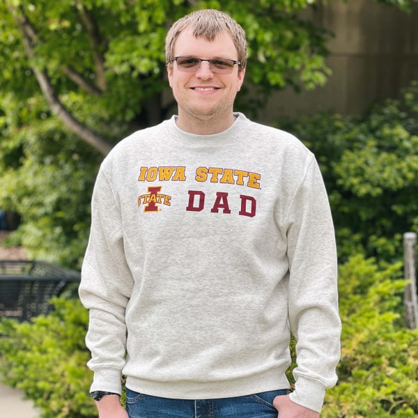 College House 2024 I-State Dad Oatmeal Crew Neck Sweatshirt (was $44.99)
